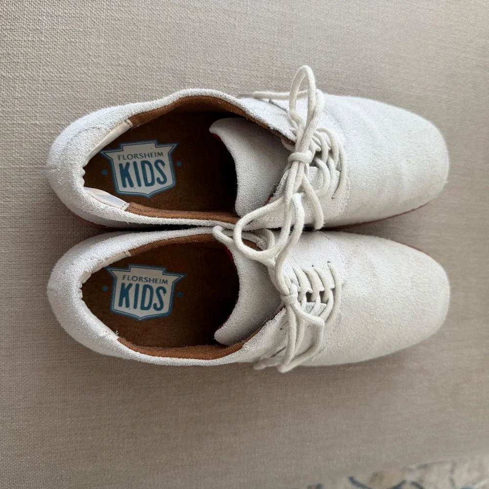 Florsheim Kids Boys Sand Suede Leather Bucks Dress Shoes 16503-100‎ Size 5M
